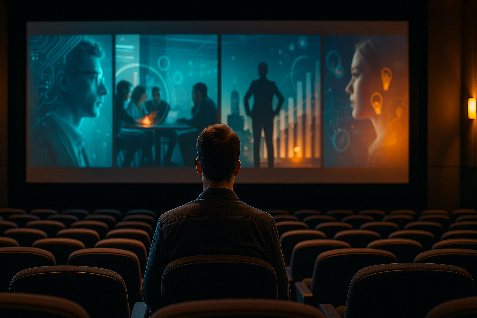 Pessoa analisando dados e gráficos em tela